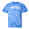thumbnail image 1 of Adult Softball Tie Dye T-Shirt "Play Tough, Get Dirty" (Royal, Adult Large), 1 of 1