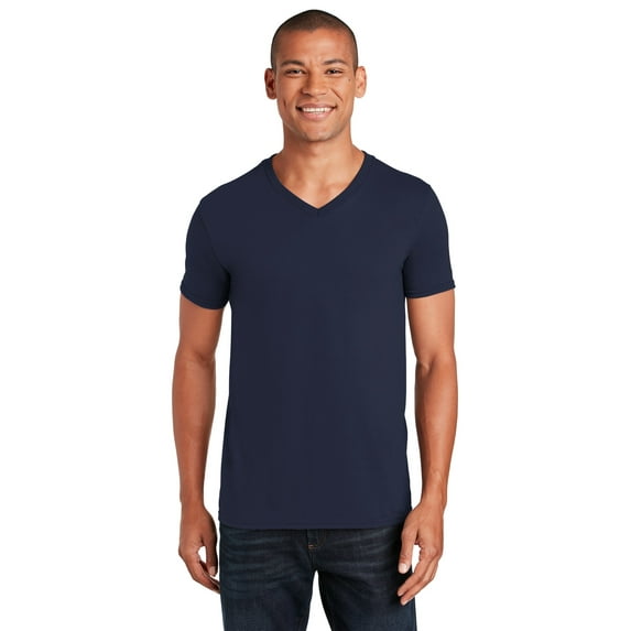 Adult Softstyle® V-Neck T-Shirt - NAVY - XL