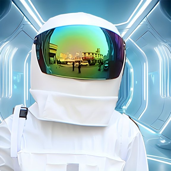 Adult Space Helmeted White Space Suit Cartoon Character Performance Costume For Stage Performances, Promotional Events, And Masquerade Parties