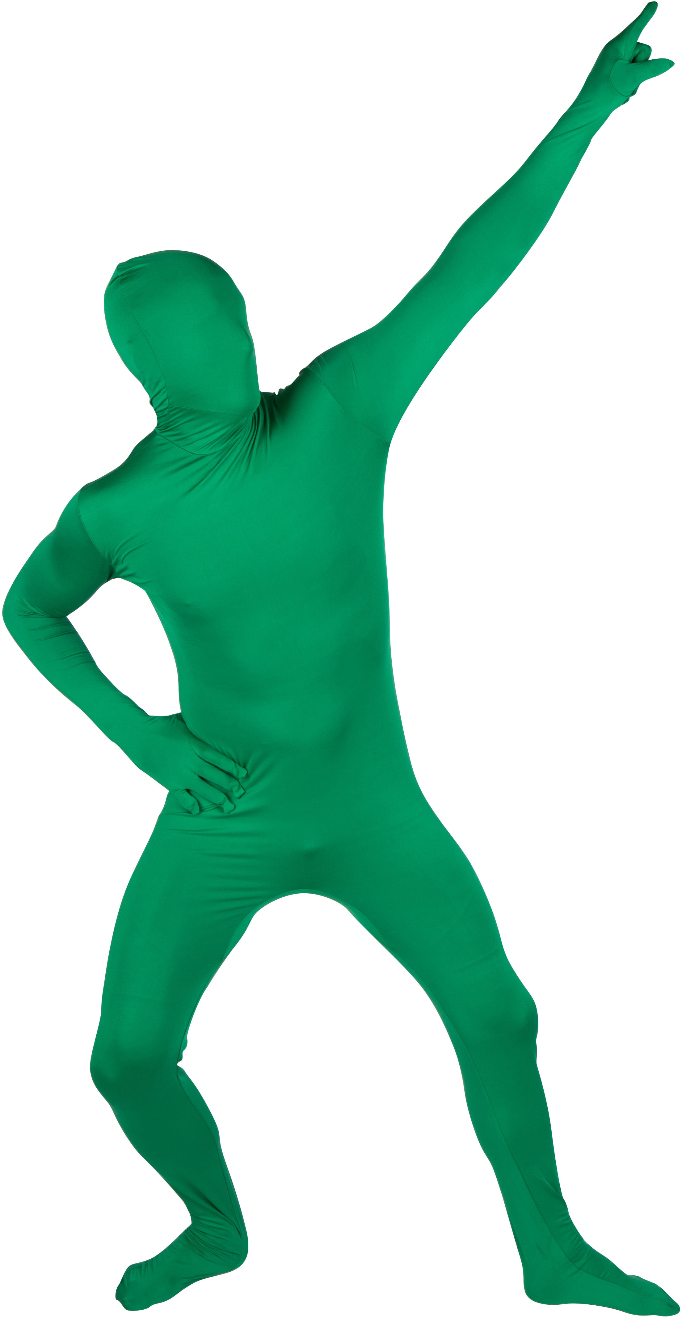Adult Spandex Second Skin Full Bodysuit Costume by Capital Costumes (Green)