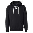 thumbnail image 1 of Adult Sport Lace Hooded Sweatshirt - BLACK - XL, 1 of 4