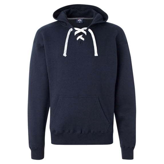 Adult Sport Lace Hooded Sweatshirt - NAVY - S