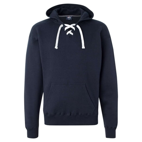 Adult Sport Lace Hooded Sweatshirt - NAVY - S