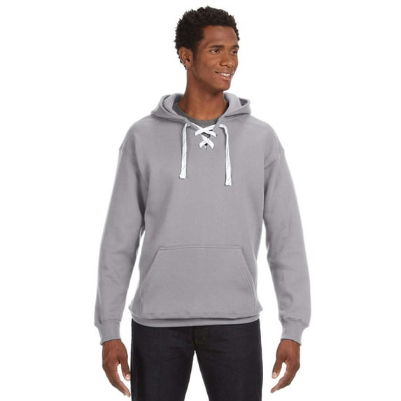 Adult Sport Lace Hooded Sweatshirt - OXFORD - 3XL