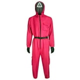 Adult Squid Game Cosplay Suit Jumpsuit Squid Game Cosplay Costumes Red