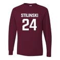 thumbnail image 1 of Adult Stilinski LaCrosse #24 Long Sleeve T-Shirt, 1 of 1