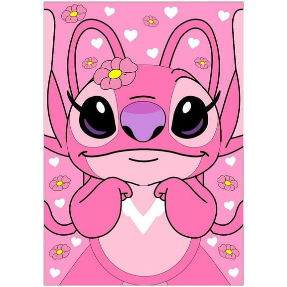 Adult Stitch Diamond Painting kit, 5D Diamond Art Kits for Adults, DIY Stitch Diamond ArtDiamond Painting Kits for Adults, Diamond Art Cartoon Picture Home Wall Decoration Gift (12x16 inch)