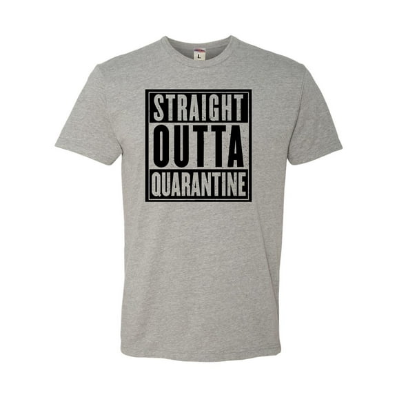 Adult Straight Outta Quarantine Deluxe T-Shirt