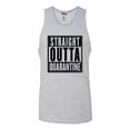 thumbnail image 1 of Adult Straight Outta Quarantine Sleeveless Tank Top Cotton T-Shirt, 1 of 1