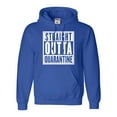 thumbnail image 1 of Adult Straight Outta Quarantine Sweatshirt Hoodie, 1 of 1