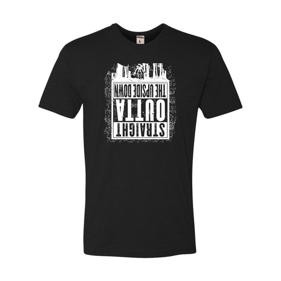Adult Straight Outta The Upside Down Deluxe T-Shirt