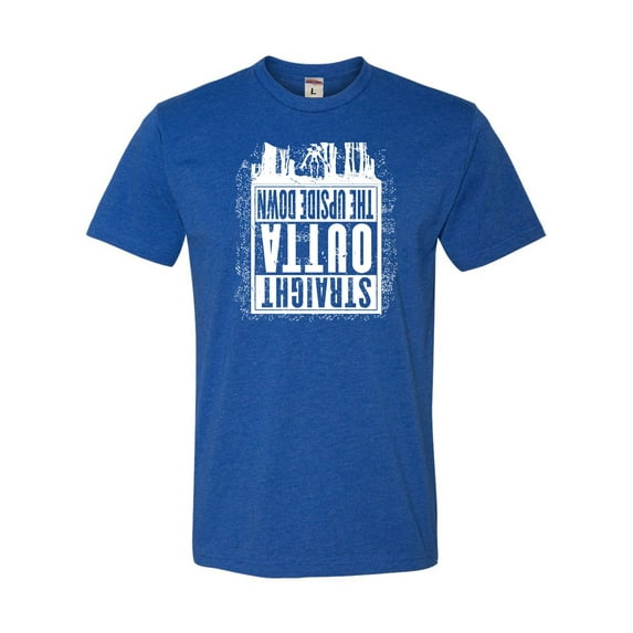 Adult Straight Outta The Upside Down Deluxe T-Shirt