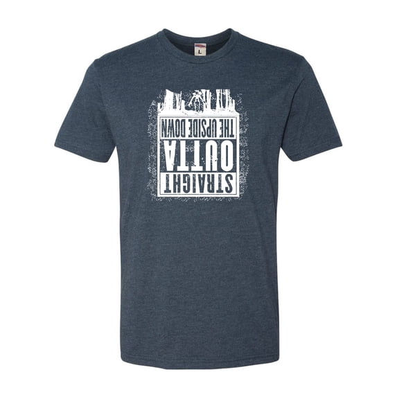 Adult Straight Outta The Upside Down Deluxe T-Shirt