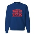 thumbnail image 1 of Adult Stuck In The Upside Down Sweatshirt Crewneck, 1 of 1