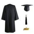 Adult Student Graduation Set Men Down Jacket Lightweight Hat Gown