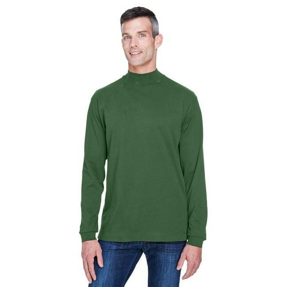 Adult Sueded Cotton Jersey Mock Turtleneck FOREST 4XL
