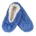 thumbnail image 1 of BambooMN Women's Warm Soft Touch Home Slippers with Non-Slip Grips - Dark Blue - Small - 1 Pair, 1 of 6