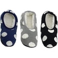 thumbnail image 1 of Adult Super Soft Warm Microfiber Travel Sock Footsie Slipper - Cozy Slip On, 1 of 2