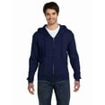 thumbnail image 1 of Adult Supercotton™ Full-Zip Hooded Sweatshirt - J NAVY - XL, 1 of 2