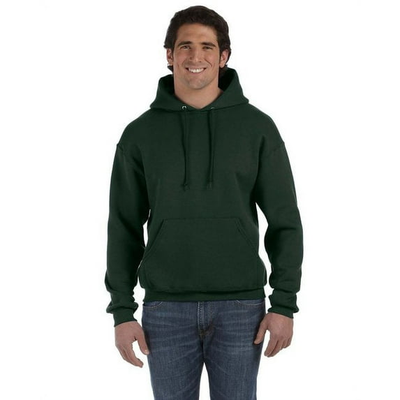 Adult Supercotton™ Pullover Hooded Sweatshirt - FOREST GREEN - 3XL