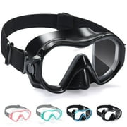 Adult Swim Goggles Swimming Goggles with Nose Cover Elastic Fabric Strap Tempered Glass Snorkeling Gear for Adults x