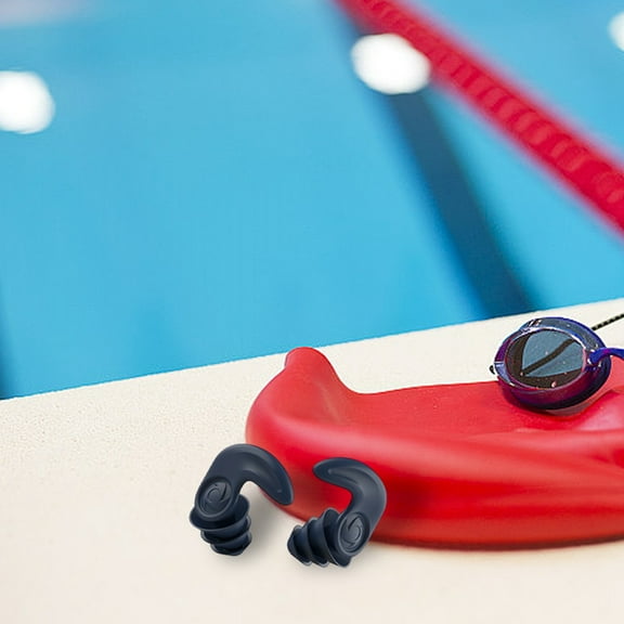 Adult Swimming Earplugs Reusable Silicone Earplugs Soft and Comfortable Swimming Ear Suitable for Surfing Diving Swimming Pools Showers and Water Sports