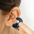 thumbnail image 1 of Adult Swimming Earplugs Reusable Silicone - Soft and Comfortable Ear Plugs Suitable for Surfing Diving Pools Showers Water Sports - Dark Blue, 1 of 4