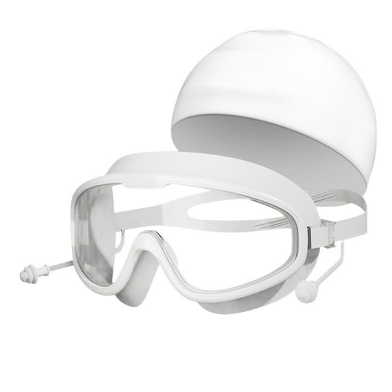 Adult Swimming Goggles under $5! Yrmaups Adult Large Frame Swimming Goggles, Anti Fog High Definition Swim Goggles with Earplugs, Waterproof Goggles for Swimming and Sports, Swim Set with Nose Clip