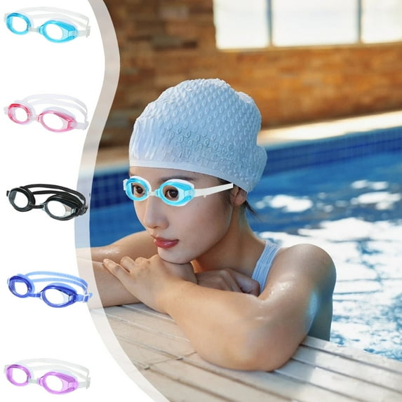 Adult Swimming Goggles for Men Women, Waterproof Anti-Fog Large Frame Swim Goggles with HD Lens, Adjustable Comfortable Leak-Proof Pool Goggles for Training, Includes Storage Case by PALIFEUR