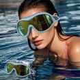 thumbnail image 1 of Adult Swimming Goggles with Anti-Fog PC Lenses | Waterproof Large Frame & Adjustable Headband for Comfortable Training | 1 Set with Storage Box, 1 of 5