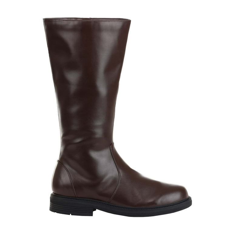 Men's tall brown leather clearance boots