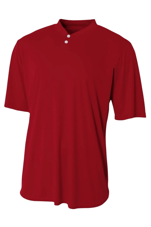 Adult Tek 2-Button Henley Jersey N3143