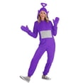 thumbnail image 1 of Adult Teletubbies Tinky Winky Jumpsuit Costume, 1 of 4