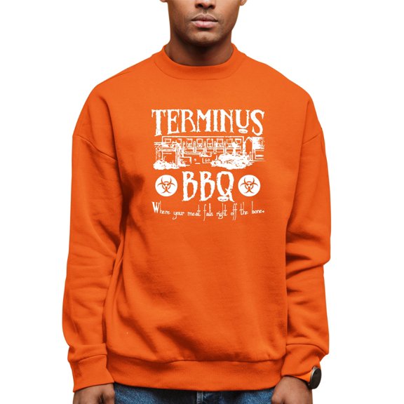Adult Terminus BBQ Funny Zombie Apocalypse Sweatshirt Crewneck