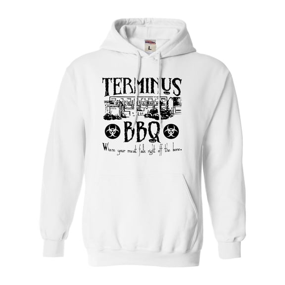 Adult Terminus BBQ Funny Zombie Apocalypse Sweatshirt Hoodie