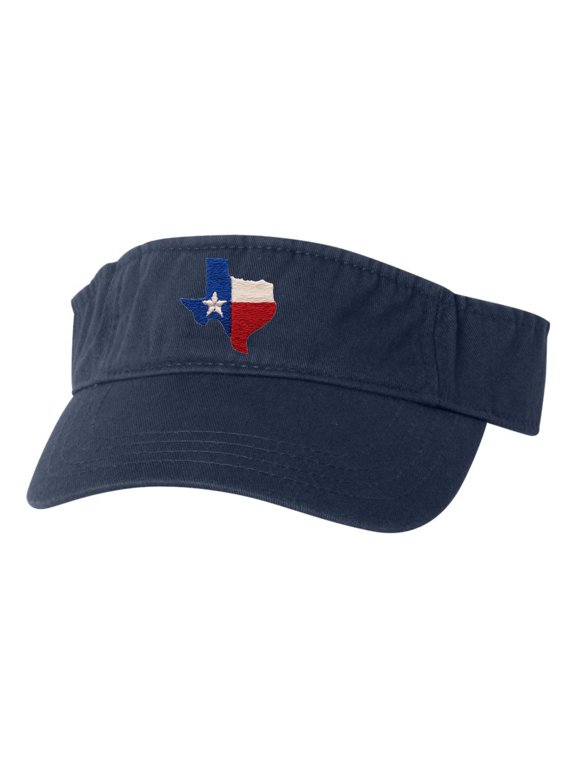 Adult Texas Flag Embroidered Visor Dad Hat