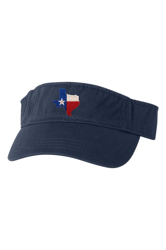 Adult Texas Flag Embroidered Visor Dad Hat