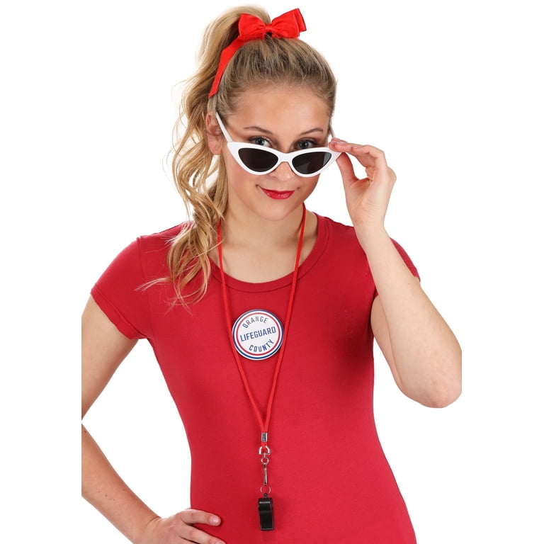 The Sandlot Wendy Peffercorn Costume Accessory Kit | The Sandlot Costumes | Adult | Womens | ST | Blue/Red/White