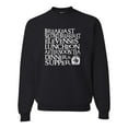 thumbnail image 1 of Adult The Seven Daily Meals Sweatshirt Crewneck, 1 of 1