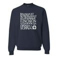 thumbnail image 1 of Adult The Seven Daily Meals Sweatshirt Crewneck, 1 of 1