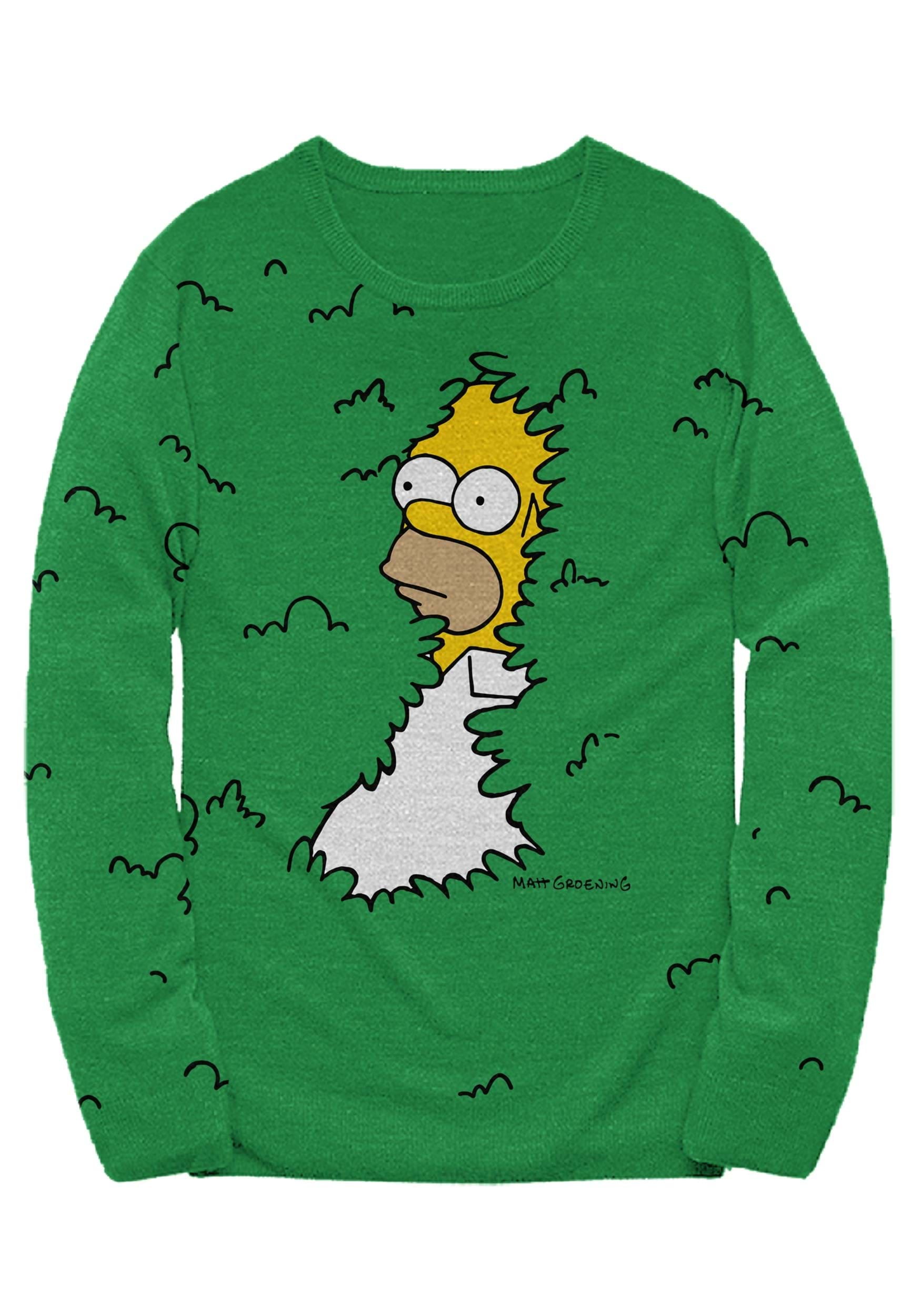 Adult The Simpsons Homer Bushes Sweater - Walmart.com