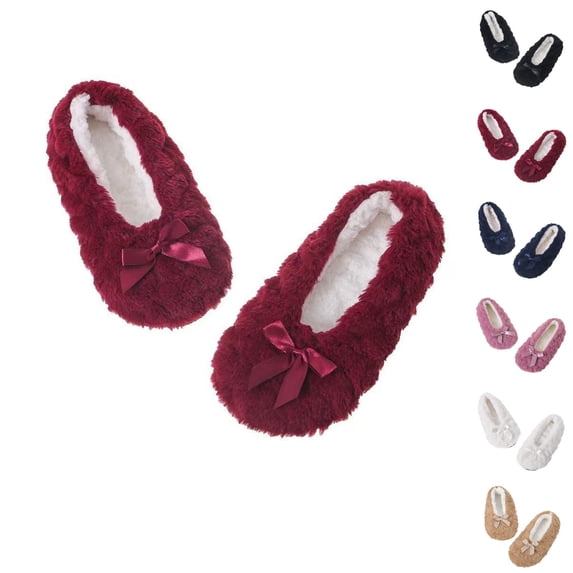 Adult Thickened Velvet Non Slip Sleep Slipper Socks Warm Winter Home Wear