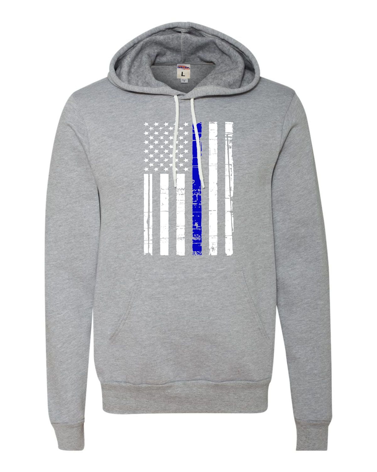 トップス NEW FLAG OVERSIZE SWEAT HOODIE - L.BLUE Thin Blue Line American Flag - Hoodie - Thin Blue Line USA