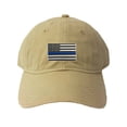 thumbnail image 1 of Adult Thin Blue Line USA Flag Embroidered Deluxe Dad Hat, 1 of 1