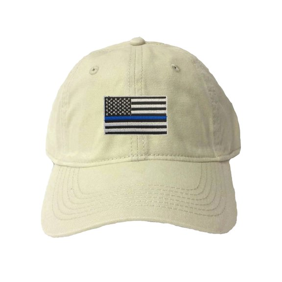 Adult Thin Blue Line USA Flag Embroidered Deluxe Dad Hat
