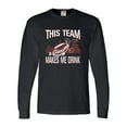 thumbnail image 1 of Adult This Team Makes Me Drink Funny Football Cleveland Long Sleeve T-Shirt, 1 of 1