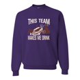 thumbnail image 1 of Adult This Team Makes Me Drink Funny Football Cleveland Sweatshirt Crewneck, 1 of 1