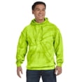 thumbnail image 1 of Adult Tie-Dyed Pullover Hooded Sweatshirt - SPIDER LIME - L, 1 of 2