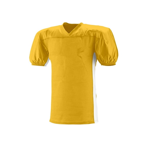 Adult Titan 4 Way Stretch Football Jersey - GOLD/ WHITE - 2XL N4205
