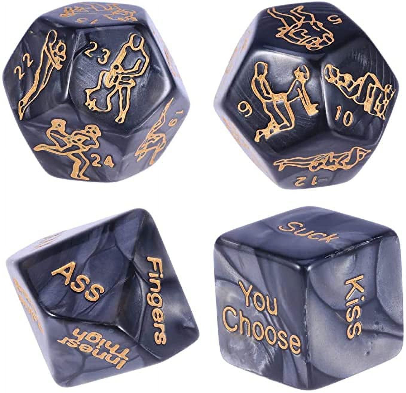 Adult Toys Sex Dice Adult Dice Game Polyhedral Dice Print for Various Sex  Positions 4pcs Erotic Lovers Couples Adult Bachelor Party Party Drinking  Game,4X Novelty Game Position Throwing for Bachelor - Walmart.com